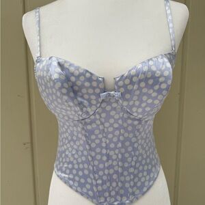 Lejaby Silk Corset Top Y2K